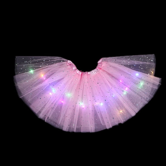 3 Layers Tutu for Toddler Girls Tulle Ballet Dance Skirts Princess Kids Dress up Birthday Party Pink