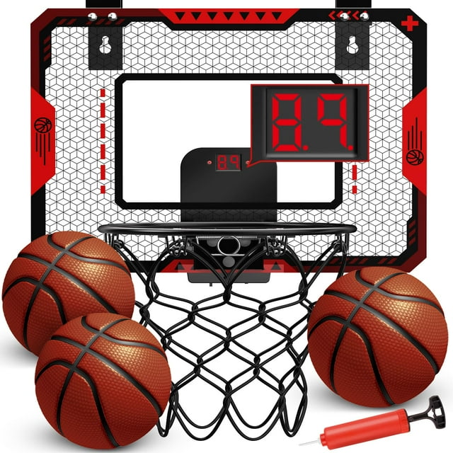 Canasta de baloncesto OCHIDO Indoor con marcador electrónico para niños