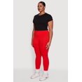 thumbnail image 3 of Women's Plus Size Textured High Waisted Fleece Lined Leggings, 3 of 5