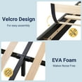 thumbnail image 5 of Allewie Twin Size Platform Bed Frame with Fabric Upholstered Headboard, No Box Spring Needed, Dark Grey, 5 of 8