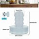 thumbnail image 2 of 40 Pack Clear Silicone Bumpers for Doors and Glass Tables Wall Mounted Rubber Protectors, 2 of 5