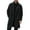 Black, variant on Men's Trench Coat Single Trench Coat Notched Lapel Mid Long Peacoat Winter Casual Business Overcoat Grey S