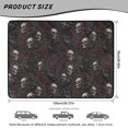 thumbnail image 7 of Xixirimido All Weather Car Trunk Mat 29" x 39" Decorative Cargo Liner, Heavy Duty Rear Trunk Protector Universal Auto Interior Accessories, Crow Skull Red Roses, 7 of 7