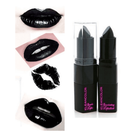 LWS LA Wholesale Store  Kleancolor Full Size Round EVERLASTING LIPSTICKS BLACK color Lipstick