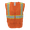 Orange, variant on Ironwear 1277 Class 2 Flame-Retardant Surveyor Safety Vest w/ Zipper & Radio Clips