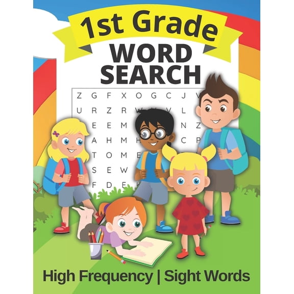 1st Grade Word Search High Frequency and Sight Words: Puzzle Book for First Graders For Kids Ages 4 - 8, (Paperback)