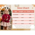 thumbnail image 7 of Aideaone Toddler Baby Girl Knit Sweater Big Sister Little Sister Matching Outfits Long Sleeve Pullover Sweatshirt for Infant 12M-4T, 7 of 7
