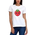 thumbnail image 2 of Playera Blanca Camiseta De Moda Fresa, 2 of 4