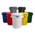 thumbnail image 2 of 22.25 in. BRUTE Self-Draining Flat Top Lids for 32 gal. Round BRUTE Containers - Yellow, 2 of 6