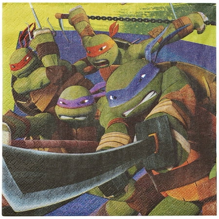 Teenage Mutant Ninja Turtles Party Paper Lunch Napkins, 16ct