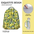 thumbnail image 4 of Floral Lemon Students Backpack Cute Yellow Fruit School Bag with Bright Fresh Summer Pattern, Lightweight and Adjustable Strap, 4 of 6
