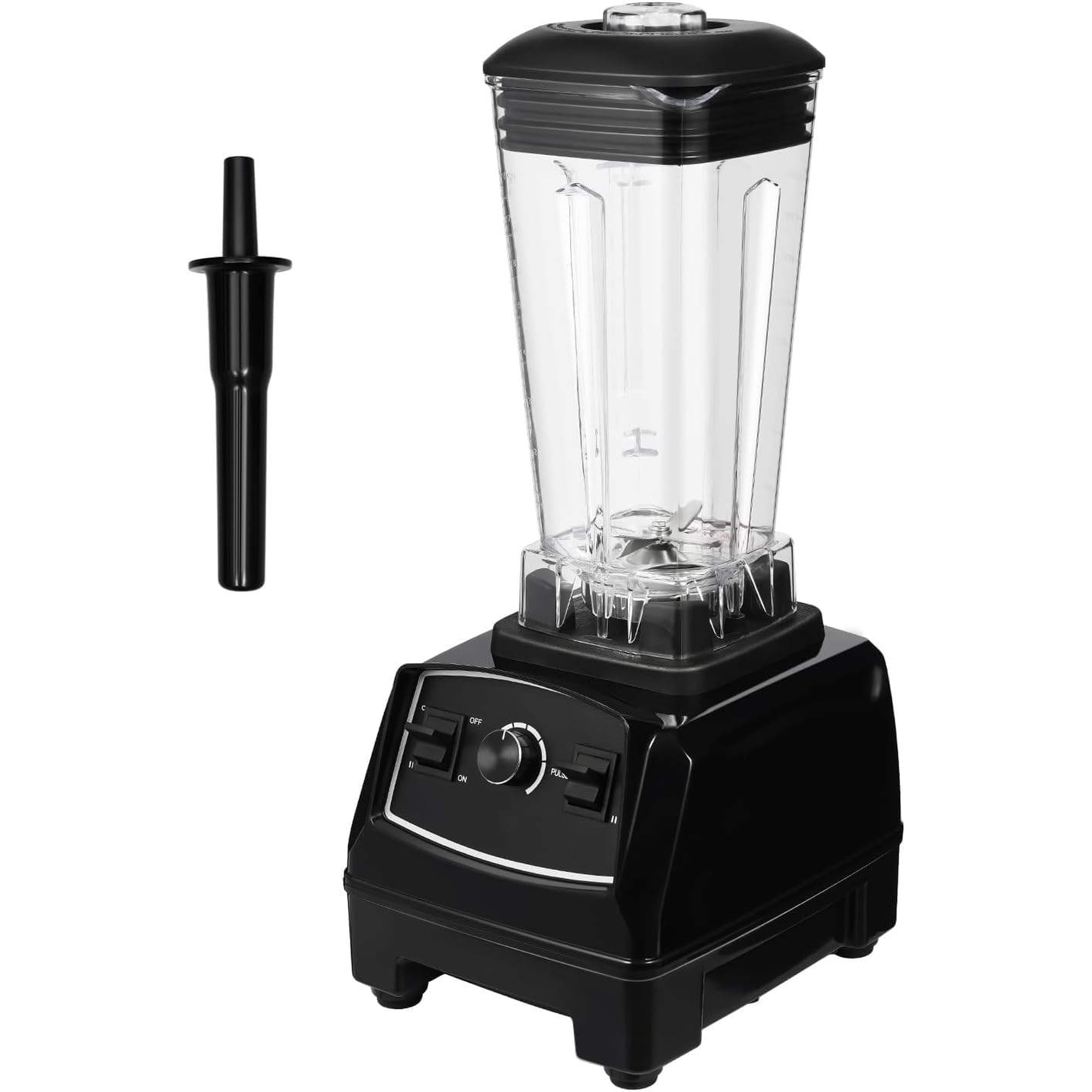 2200W Heavy-Duty Countertop Smoothie Blender, 68 oz (2 L) Capacity, Black