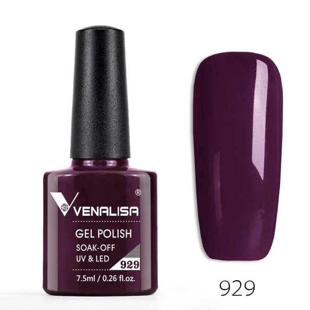 Venalisa Venta caliente Soak Off UV LED Gel 60 colores 7.5ml Super Shinning Nail Gel Polish Laca Cobertura completa Pure Color Series Tan Jianjun unisex