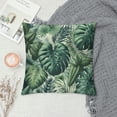 thumbnail image 2 of GOSMITH Palm Leaf Throw Pillow Covers Green Tropical Leaves Decorative Couch Pillow Case Outdoor Farmhouse Sofa Cushion Cover Modern Decor for Bed Living Room, 2 of 5