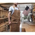 thumbnail image 3 of Woodworking Aprons For Men, Gift For Woodworker, With 9 Tool Pockets, 3 of 3