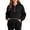 Black, variant on 1/4 Zip Pullover Women Drawstring Hooded Sweater Tops Long Sleeve Plain Sweatshirt Anorak Jackets with Pocket (S, Red)