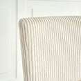 thumbnail image 5 of 2Pcs 4Pcs/Set Modern Turquoise Simple Dining Chair Fabric Upholstered Chairs Home Bedroom Stool Back Dressing Chair Black Metal Legs(set Of 2), 5 of 17