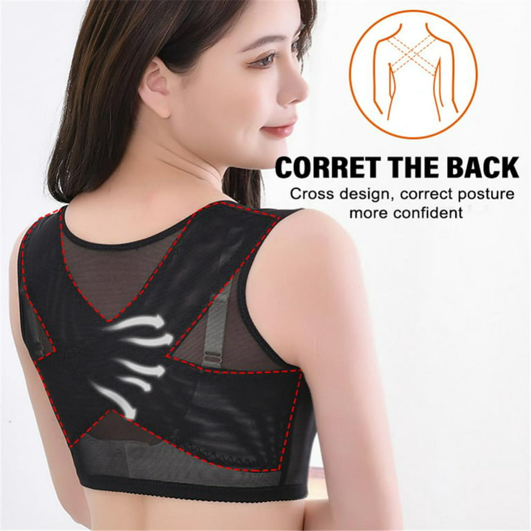 Pretty Comy 2 Pieces Posture Corrector Bra for Women Back Support