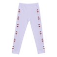 thumbnail image 5 of Little Girl Pants Fashion Print Tapered Athletic Jogger Pants Stretchable Long Leggings Size 5-6T ,Purple, 5 of 5