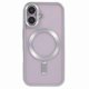 thumbnail image 3 of For iPhone 16 Case Matte Electroplating Phone Cover Compatible with MagSafe - Dark Purple, 3 of 5