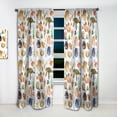 thumbnail image 2 of Designart 'Costal Life Form XII' Nautical & Coastal Curtain Panel, 2 of 5