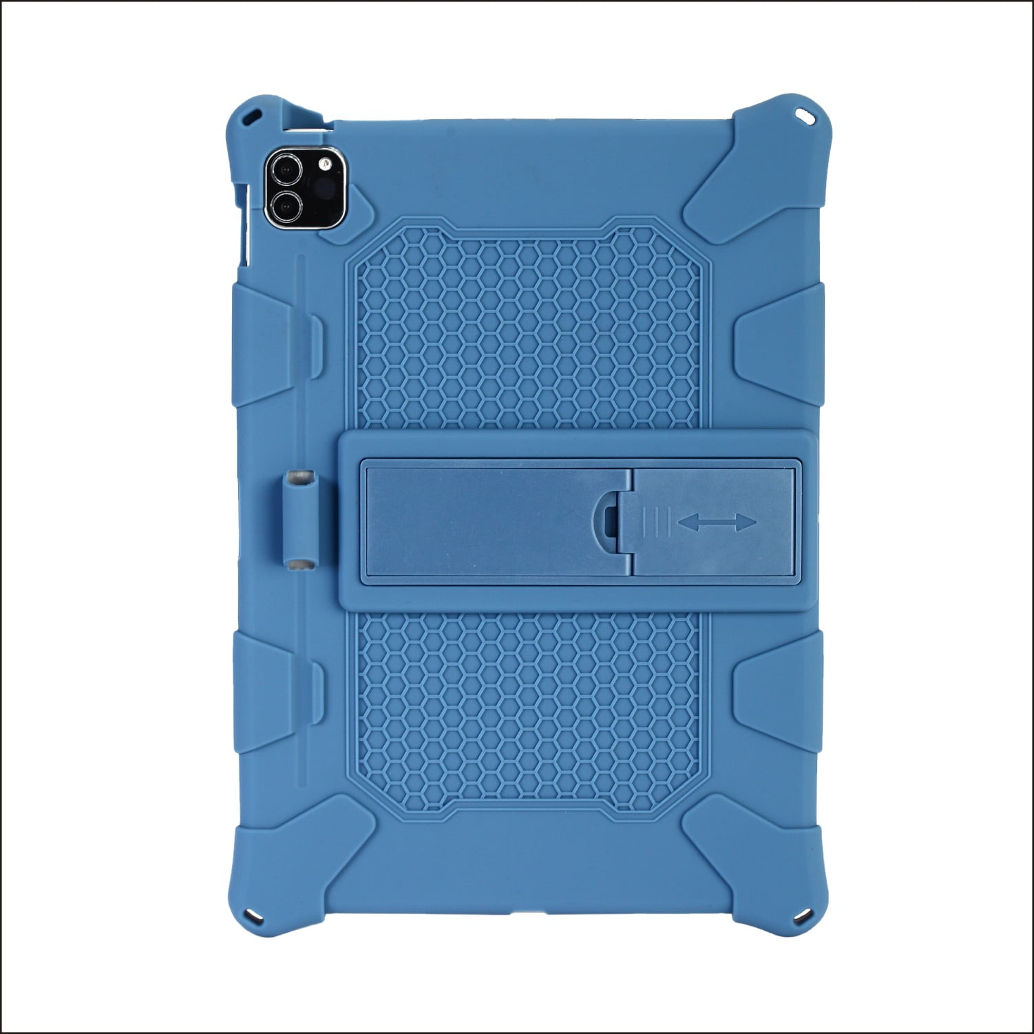 Soft Case for Apple iPad Pro (11-Inch) Tablet (3rd/2nd/1st Generation, Released in 2021 2020 2018) - Slim Fit Lightweight Shockproof Kickstand Silicone Case Cover (Dark Blue)