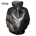 thumbnail image 3 of Sudadera con capucha con estampado 3D de lindos gatos para hombres y mujeres, sudaderas con capucha divertidas con gatos, sudaderas casuales, ropa de calle, 3 of 5