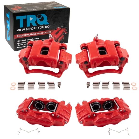 TRQ Brake Caliper Set Performance Fits 2003-2009 Toyota 4Runner 2007-2014 FJ Cruiser