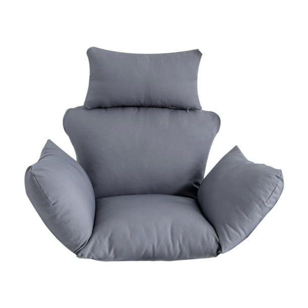 Cojín de repuesto para silla giratoria con reposacabezas para ocio Gris