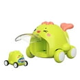 thumbnail image 1 of Green Animal Themed Ejector Car Toy With Fun Glide Action Interactive Play Vehicle For Children, 1 of 6