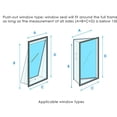 thumbnail image 5 of Heavy Duty Portable Ac Window Sealing Fabric, Sliding Window Vent Kit with Zipper Duct, 90cm Wide Ac Cover for Mobile Air Conditioner, 5 of 7