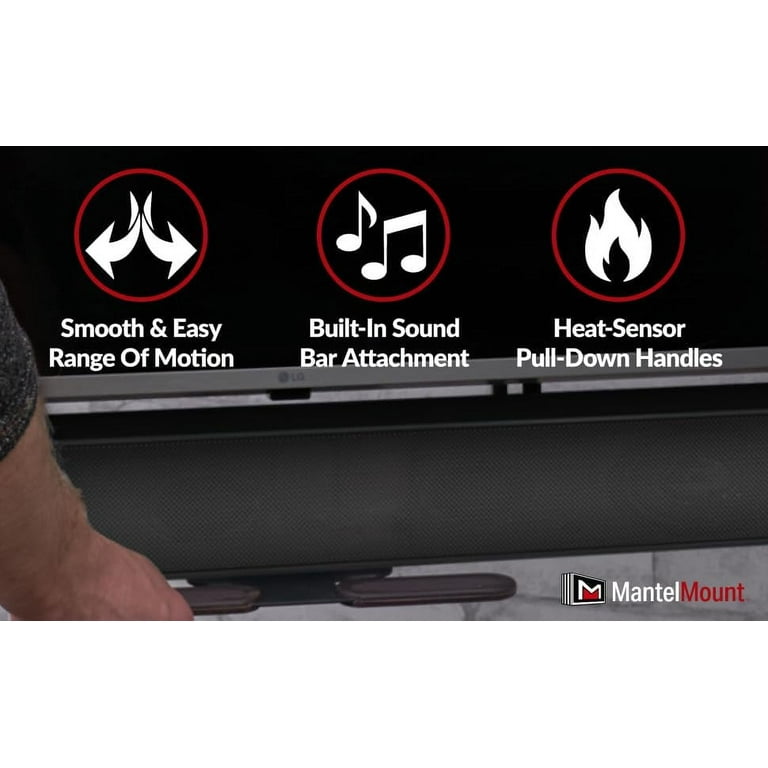 MM700 Premier Fireplace TV Mount Pull Down Bracket for 50