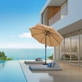thumbnail image 2 of Abble 84" Tan Octagon Market Patio Umbrella, Adjustable Tilt, 2 of 6