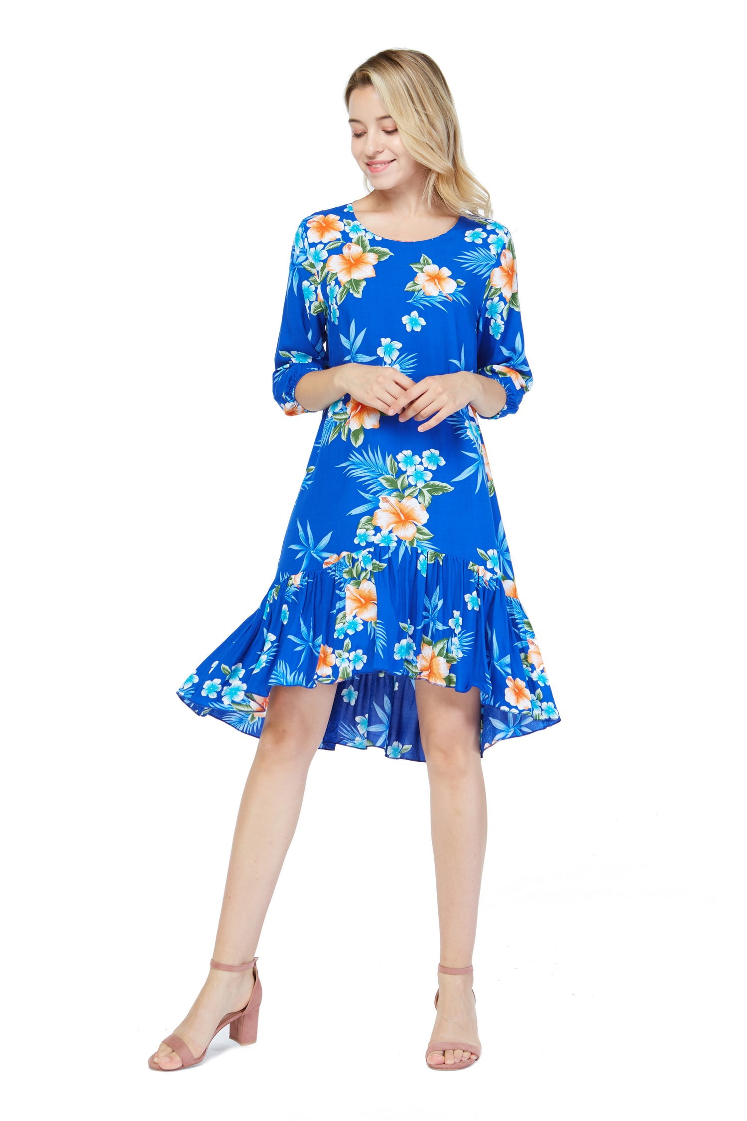 ruffle tunic dress