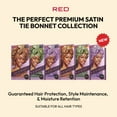 thumbnail image 4 of Red by Kiss Silky Satin Tie Bonnet – Adjustable Tie & Elastic for Secure Fit, Maintains & Protects Hair, Anti Breakage (Mocha, XL), 4 of 5