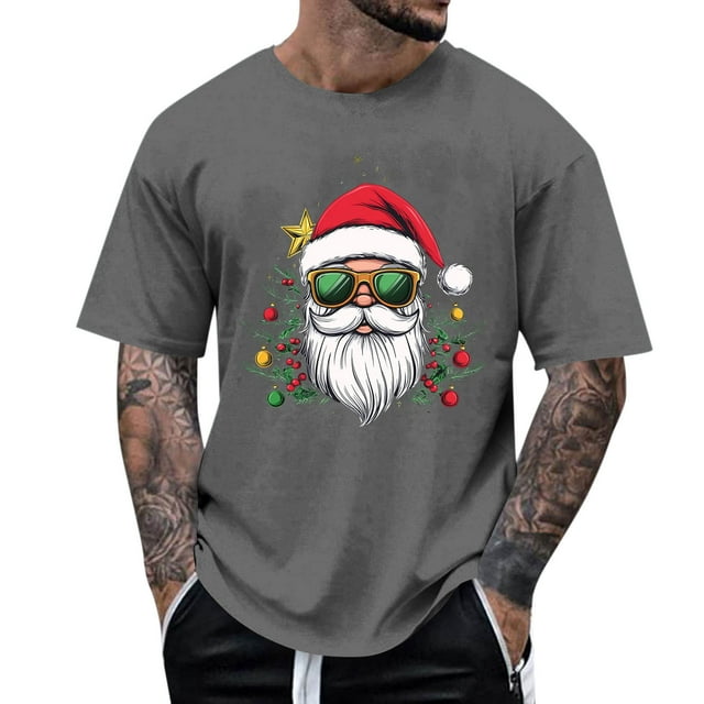 Tops para hombre, blusas y camisas de manga corta con cuello redondo para hombre, camiseta informal con cuello redondo y estampado para hombre, blusa de manga corta, blusa de poliéster para hombre