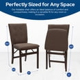thumbnail image 5 of Stakmore Parsons Hardwood Folding Chair Set, Espresso Finish, Jax Fabric, 2 Pack, 5 of 6
