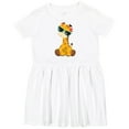 thumbnail image 3 of Inktastic Cute Giraffe, Giraffe with Sunglasses, Cute Animal Girls Toddler Dress, 3 of 5