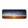 thumbnail image 1 of Ocean Computer Mouse Pad, Sunset Sky with Moon and Stars Horizon Scenery Fantasy View Artwork Print, Rectangle Non-Slip Rubber Mousepad Large, 31" x 12" Gaming Size, Navy Yellow Orange, by Ambesonne, 1 of 2