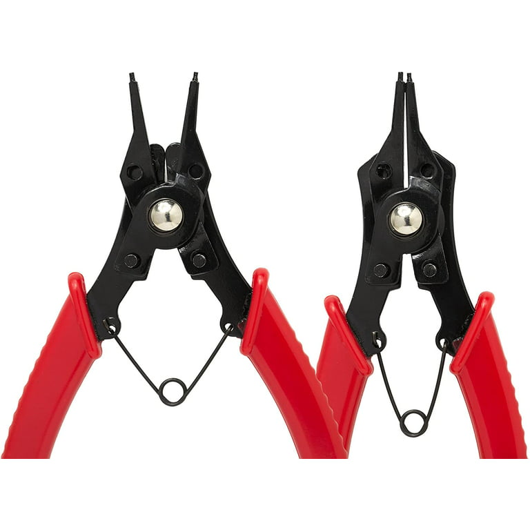 New Bastex 4 in 1 Snap Ring Pliers Set for Removal of Retaining Clip  Circlip Snap Rings Jesus Clips Wrist Pin Clips E-Clips Internal External  CirClips Automotive and Engine Repair Projects 