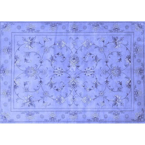 Ahgly Company Indoor Rectangle Persian Blue Traditional Area Rugs, 3' x 5'