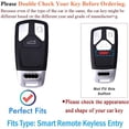 thumbnail image 2 of Metal Leather 3 Button Flip Key Fob Cover Fit for Audi A1 A3 2015 Q3 Q7 R8 A6L TT S6 Key Case Keyless with Leather Keychain, 2 of 5