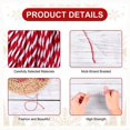 thumbnail image 2 of 50M Cordel rojo y blanco, Ø2mm Cordel rojo de Navidad, 10M*5 Cordel rojo de Navidad Cordel rojo de Navidad, 2MM Cordel rojo y blanco Navidad roja para envolver regalos de Navidad Artes creativas Sailing Electrónica, 2 of 5