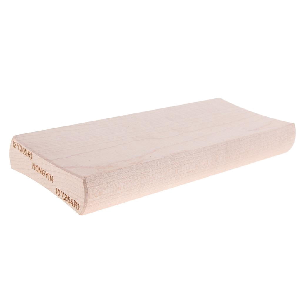 LeeQinersw Maple Radius Sanding Block for Guitar Fretboard Fret Leveling Tool 12\'\'/10\'\' 12-10