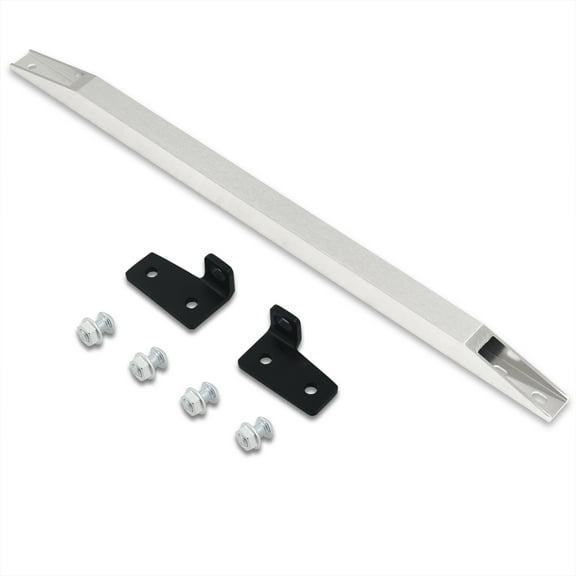 AJP Distributors JDM Rear Lower Suspension Aluminum Subframe Tie Bar Strut Brace Silver Compatible/Replacement For Acura Integra / Honda Civic Del Sol 1992 1993 1994 1995 1996 1997 1998 1999 2000 2001