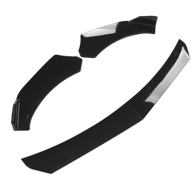 Loewten Bumper Splitter, Front Bumper Spoiler 4 Parts Form For Modification For Decoration