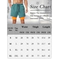 thumbnail image 7 of FEOYA Men's 2 in 1 Running Shorts Liner Male Quick Dry Athletic Shorts Breathable Gym Sweat Shorts Training Sports Basketball Shorts with Phone Pocket L Green, 7 of 7