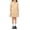 Khaki, variant on Girls School Uniform Dress Girls' Summer Pleated Dress for Kids Casual Campus Style Lightweight Pure Color Girls' Dress for Daily Wear School Year Options Blue 6-7 Years