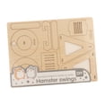 thumbnail image 1 of HILABEE Creative Wooden House Puzzles Toy Early Learning Early Development Small Hamster G, 1 of 8