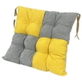 thumbnail image 5 of Mdesiwst Fiber Material Cushion Stitching Cushion Colorblock Padded Thickened Soft Non-slip Elastic Square Splicing Chair Cushion for Home Kitchen Office Patio, 5 of 8